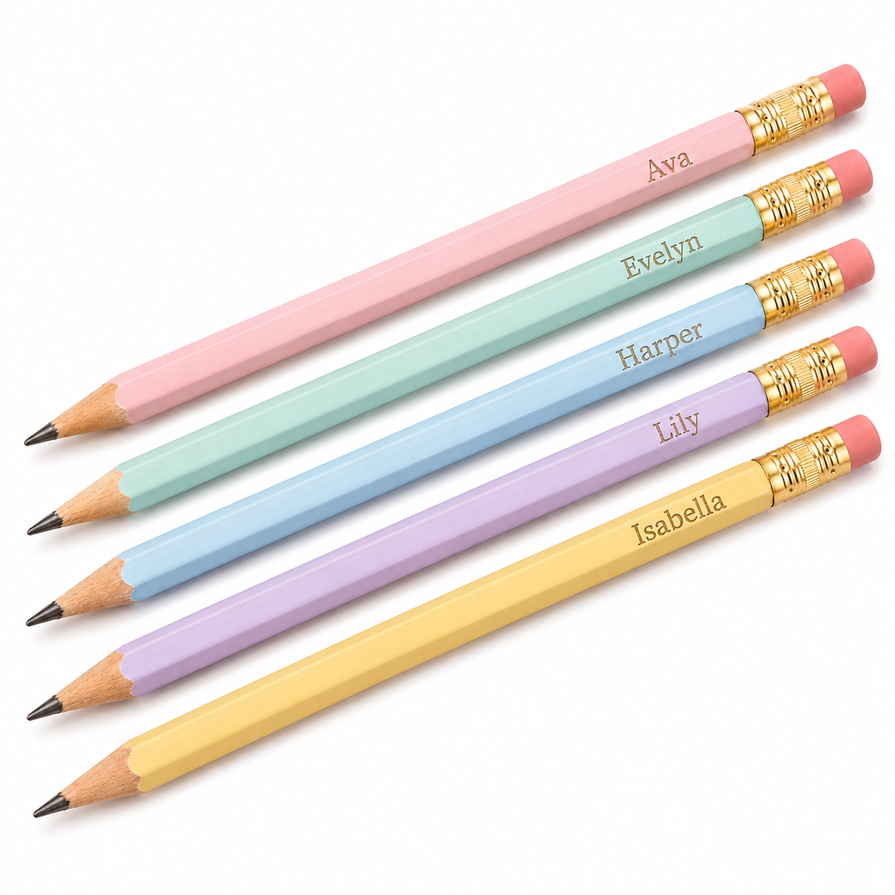 Lápices personalizados con grabado láser