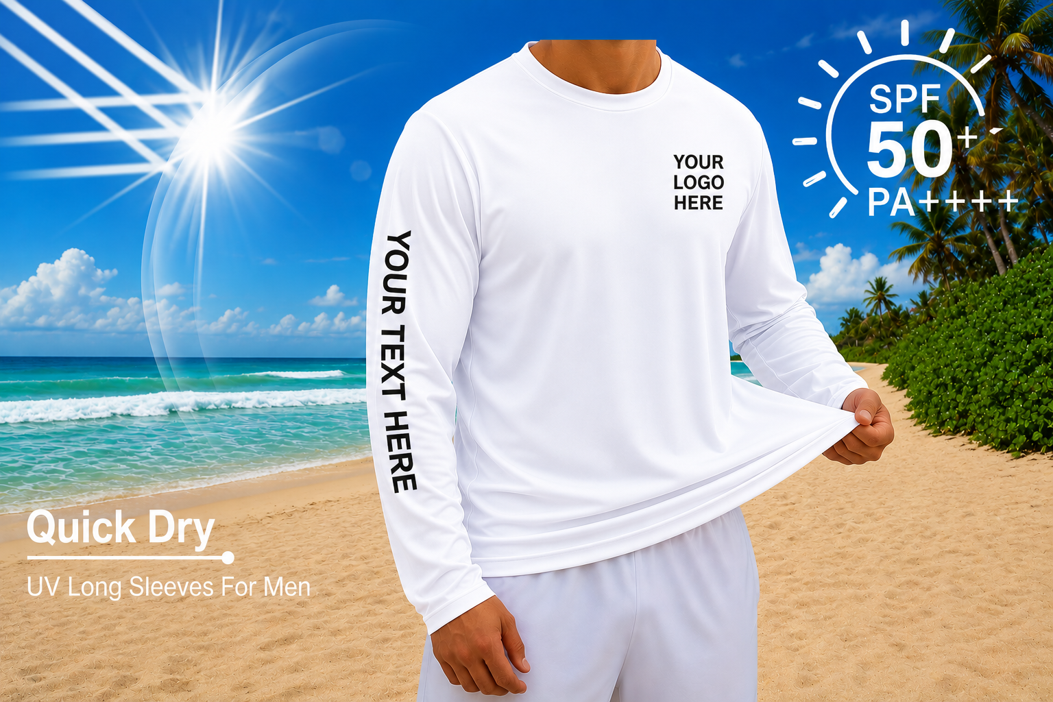 Contractor Plus - 10 UV Protection Long Sleeve Work Shirts with 3 Prints | Contractor Plus