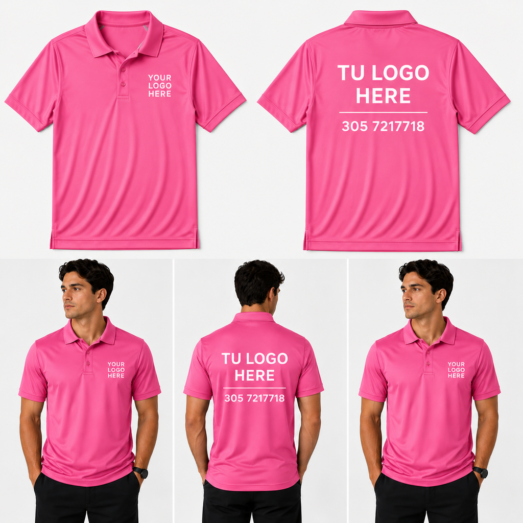 POLO CON ESTAMPADO FRONT AND BACK